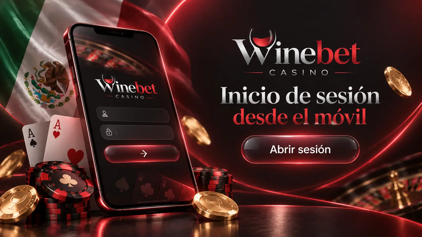 Inicio de sesión desde el móvil y la app de Winebet